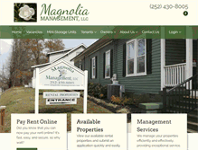 Tablet Screenshot of magnolia-management.com